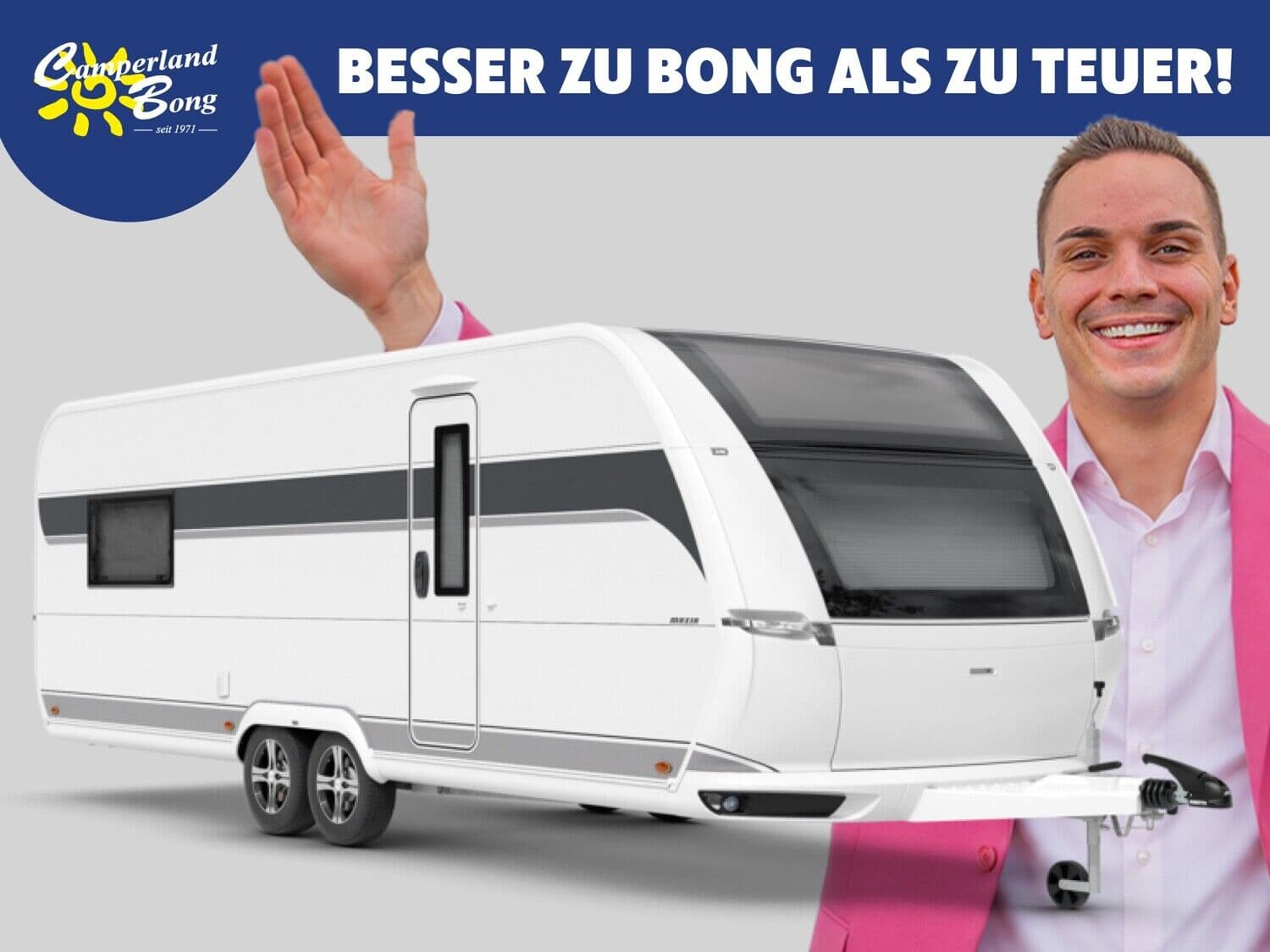 Wohnwagen Hobby Maxia 660 WQM bei Camperland Bong GmbH Wohnwagen Hobby 660 WQM Maxia mit 4 Schlafplätzen