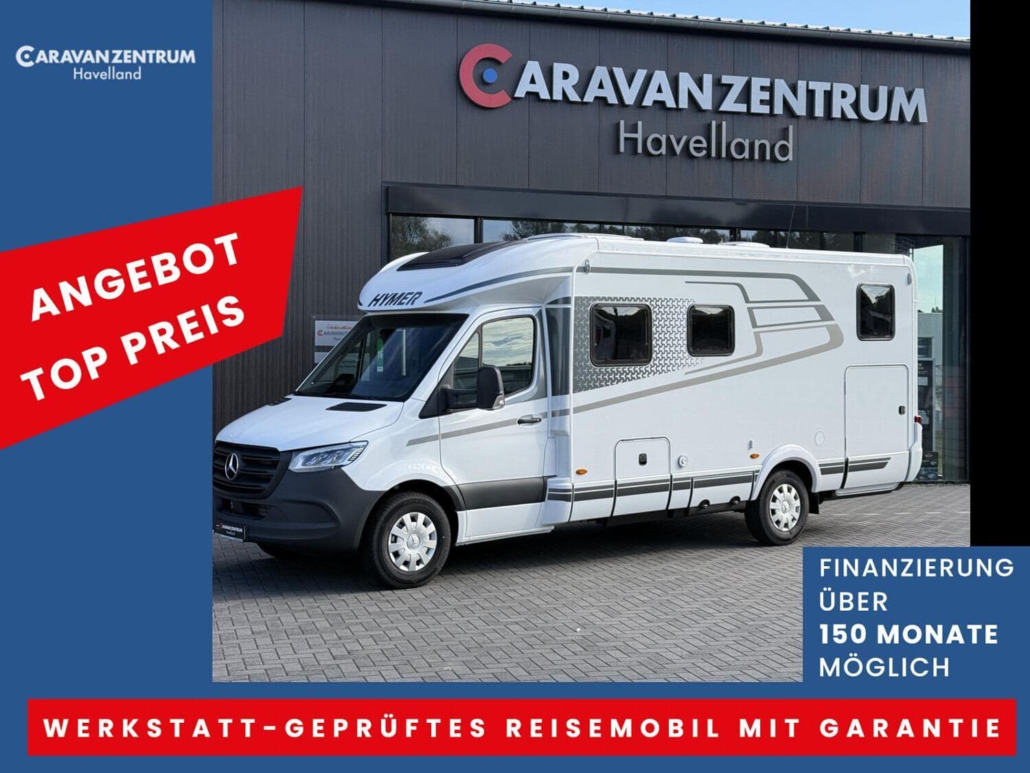 Wohnmobil Hymer B-Klasse MC T 680 mit 4 Sitzen bei Caravan Zentrum Havelland Inhaber Robert Wendt Wohnmobil Mercedes Sprinter Hymer 680 B-Klasse MC T mit 4 Sitzen und 2 Schlafplätzen