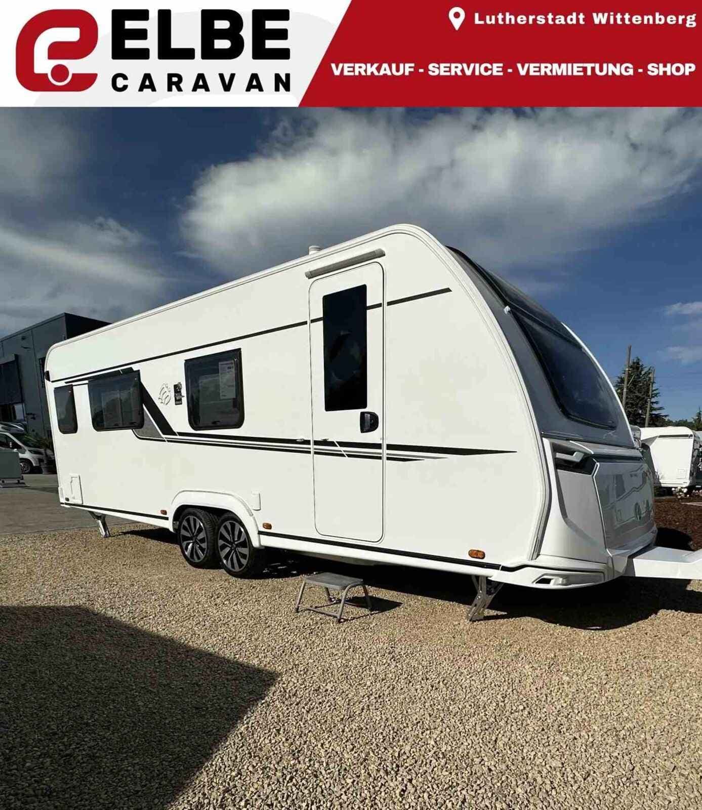 Wohnwagen Knaus Südwind 650 PXB Black Selection bei ELBE CARAVAN GMBH Wohnwagen Knaus 650 PXB Black Selection Südwind mit 3 Schlafplätzen