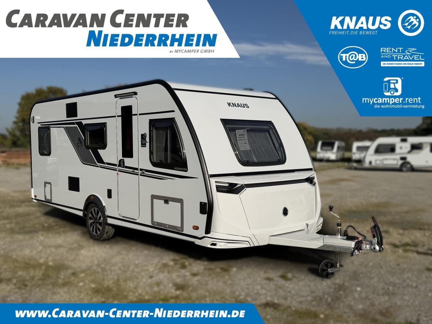 Wohnwagen Knaus Südwind BLACK SELECTION 500 QDK bei Caravan Center Niederrhein by mycamper GmbH Wohnwagen Knaus 500 QDK Südwind BLACK SELECTION mit 5 Schlafplätzen