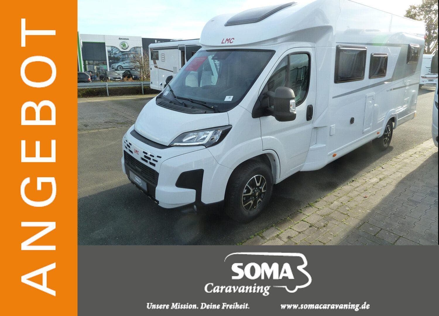 Wohnmobil LMC Tracer 690 EL mit 4 Sitzen bei SOMA Caravaning Center Warendorf GmbH Wohnmobil Citroen Jumper LMC 690 EL Tracer mit 4 Sitzen und 4 Schlafplätzen