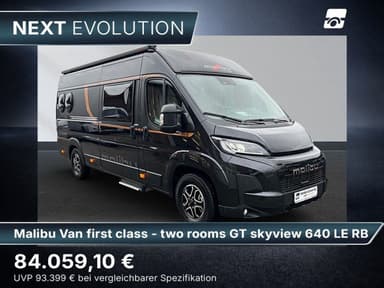 Malibu Van first class - two rooms GT skyview 640 LE RB (729)