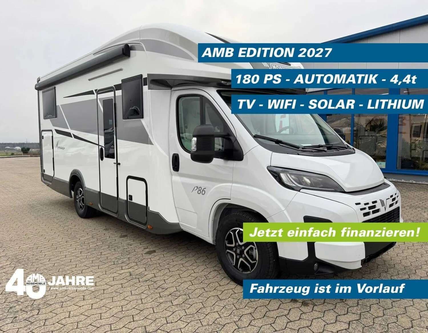 Wohnmobil Mobilvetta Krosser 86 bei AMB Reisemobile GmbH Wohnmobil Fiat Ducato Mobilvetta 86 Krosser mit 4 Schlafplätzen