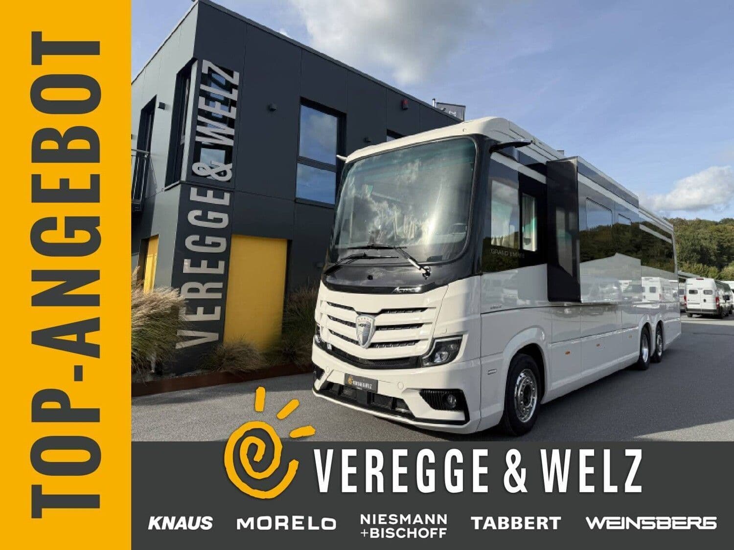 Wohnmobil Morelo Grand Empire 120 GSO mit 5 Sitzen bei Veregge & Welz GmbH Wohnmobil Mercedes Actros Morelo 120 GSO Grand Empire mit 5 Sitzen und 4 Schlafplätzen