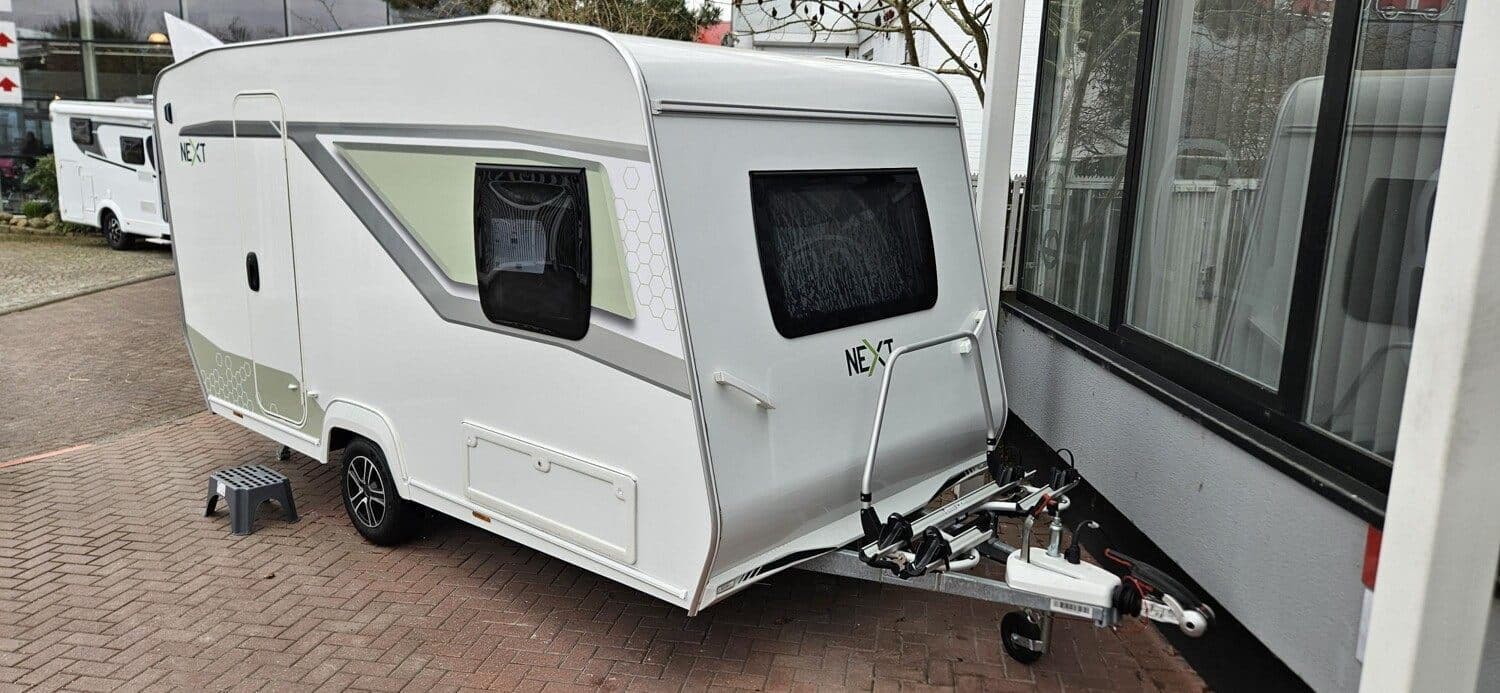 Wohnwagen Next Next 381 bei Caravanpark Spann...an GmbH Wohnwagen Next 381 Next mit 2 Schlafplätzen
