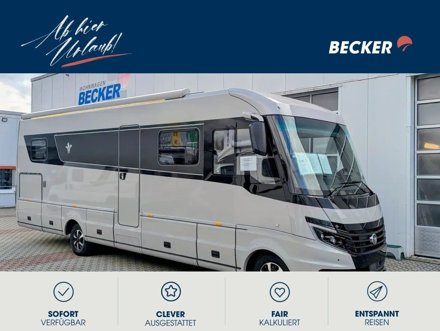 Wohnmobil Niesmann-Bischoff Flair 920 mit 4 Sitzen bei Wohnwagen Becker GmbH & Co. KG Wohnmobil Iveco Daily Niesmann-Bischoff 920 Flair mit 4 Sitzen und 4 Schlafplätzen