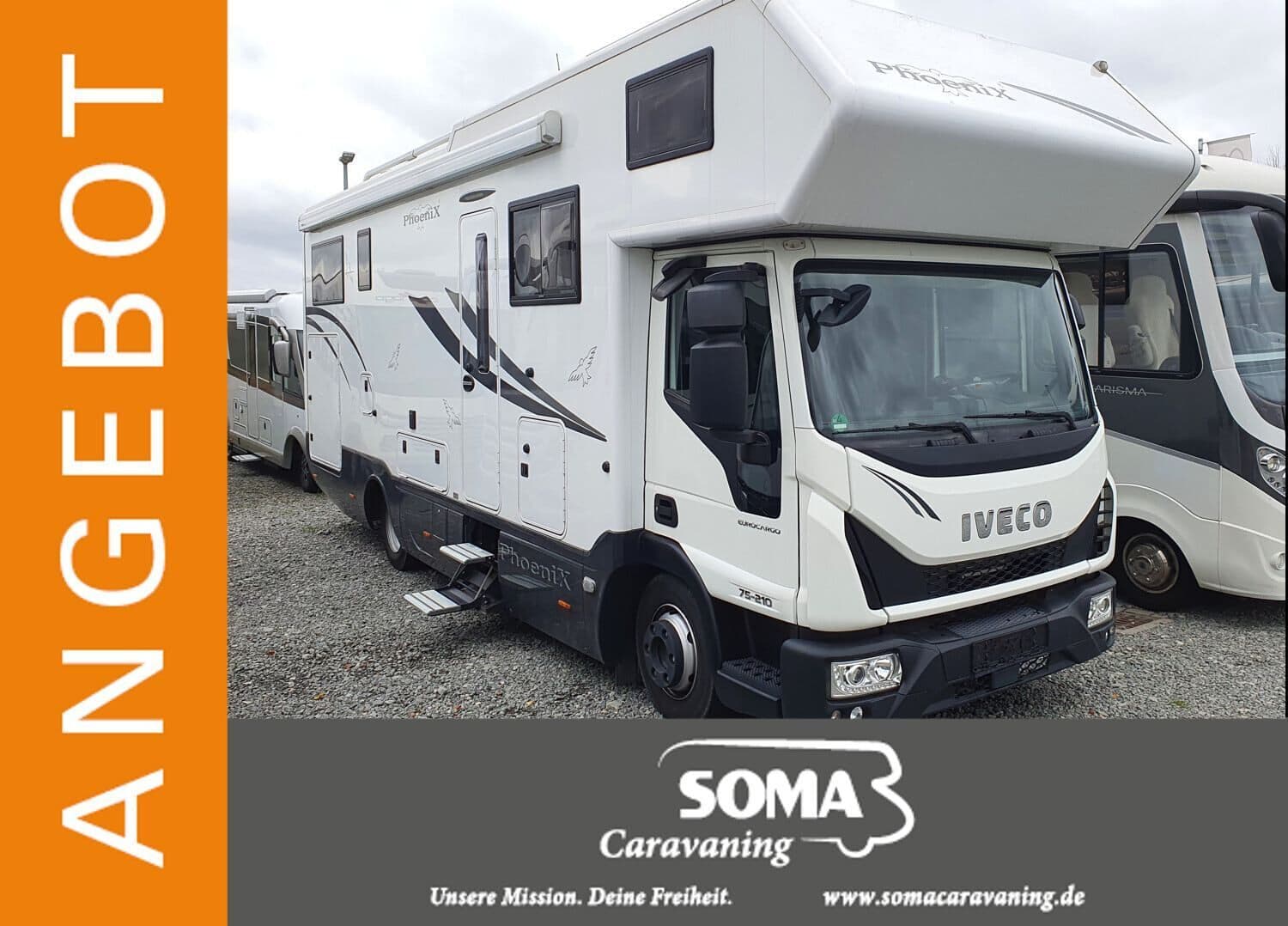 Wohnmobil PhoeniX Alkoven TOP A 8800 BML - Iveco Eurocargo mit 4 Sitzen bei SOMA Caravaning Center Bremen GmbH Wohnmobil Iveco Eurocargo PhoeniX TOP A 8800 BML - Iveco Eurocargo Alkoven mit 4 Sitzen und 4 Schlafplätzen