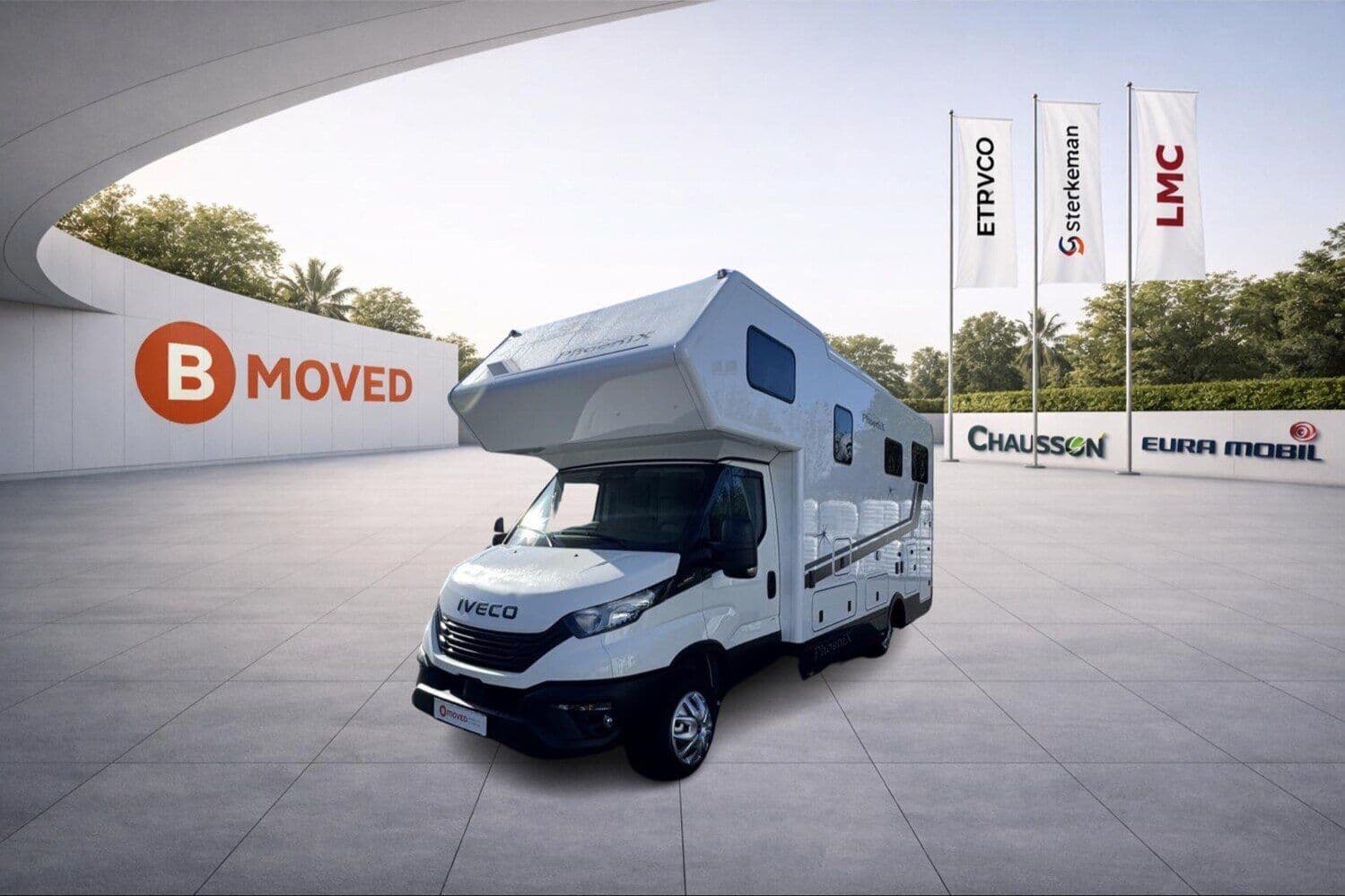 Wohnmobil PhoeniX Midi Alkoven 7200 RSL mit 4 Sitzen bei B Moved GmbH Wohnmobil Iveco Daily PhoeniX 7200 RSL Midi Alkoven mit 4 Sitzen und 2 Schlafplätzen