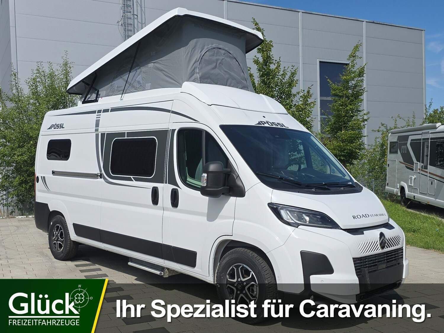 Wohnmobil Pössl Roadstar 600 L D-Line mit 4 Sitzen bei Glück Freizeit GmbH Wohnmobil Pössl D-Line Roadstar 600 L mit 4 Sitzen und 4 Schlafplätzen