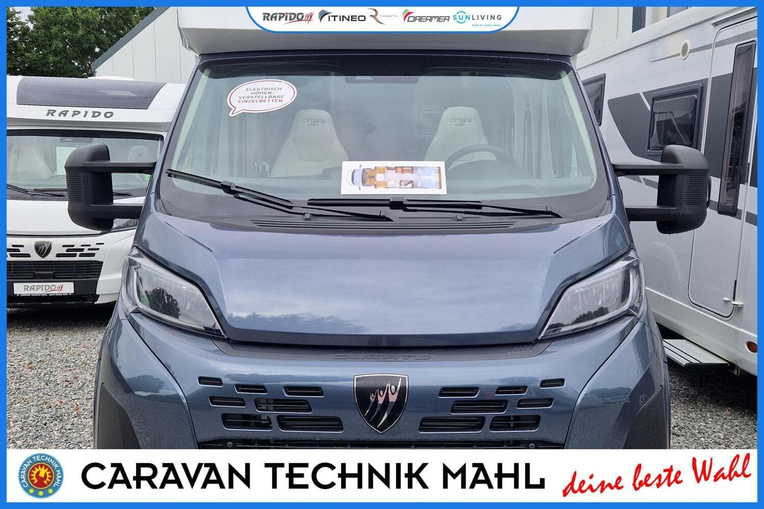 Wohnmobil Rapido Serie 6F 666F Optimum Line mit 4 Sitzen bei Caravan Technik Mahl GmbH & Co.KG Wohnmobil Fiat Ducato Rapido 666F Optimum Line Serie 6F mit 4 Sitzen und 2 Schlafplätzen