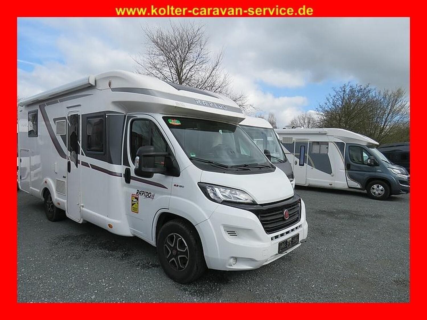 Wohnmobil Rapido Serie 6F 696F mit 4 Sitzen bei Kolter-Caravan-Service Wohnmobil Fiat Ducato Rapido 696F Serie 6F mit 4 Sitzen und 2 Schlafplätzen