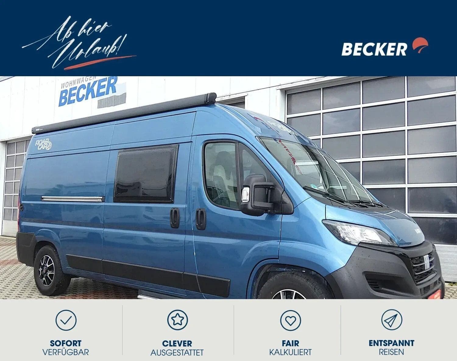 Wohnmobil Roadcar Sonstige 600 mit 4 Sitzen bei Wohnwagen Becker GmbH & Co. KG Wohnmobil Fiat Ducato Roadcar 600 Sonstige mit 4 Sitzen und 3 Schlafplätzen