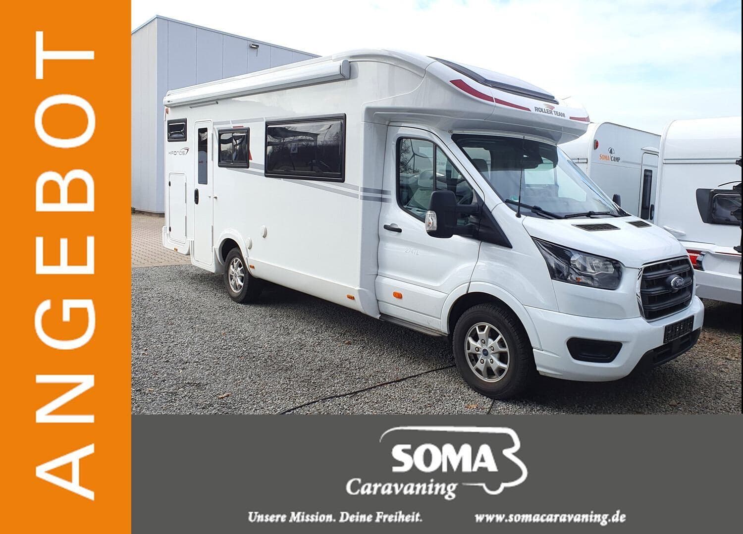 Wohnmobil Roller Team Kronos 274 TL mit 5 Sitzen bei SOMA Caravaning Center Bremen GmbH Wohnmobil Ford Transit Roller Team 274 TL Kronos mit 5 Sitzen und 4 Schlafplätzen