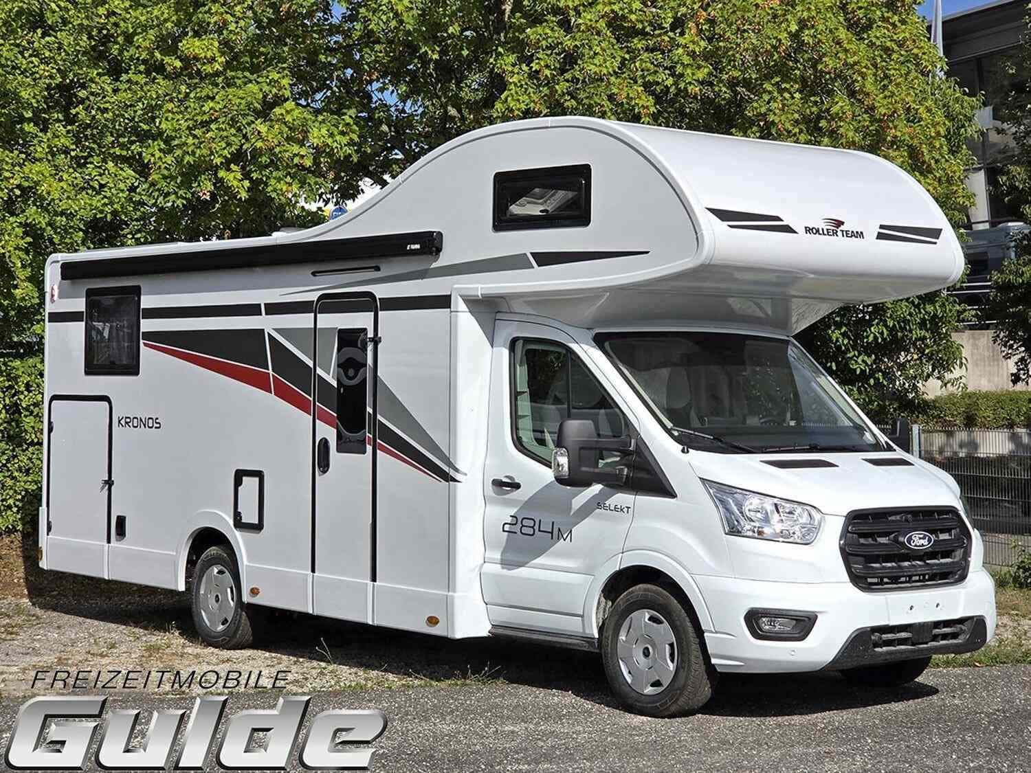 Wohnmobil Roller Team Kronos 284 M mit 5 Sitzen bei FREIZEITMOBILE GULDE GmbH Wohnmobil Ford Transit Roller Team 284 M Kronos mit 5 Sitzen und 5 Schlafplätzen