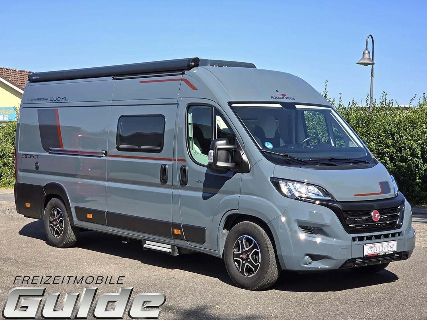 Wohnmobil Roller Team Livingstone Advance Duo XL mit 4 Sitzen bei FREIZEITMOBILE GULDE GmbH Wohnmobil Fiat Ducato Roller Team Duo XL Livingstone Advance mit 4 Sitzen und 2 Schlafplätzen