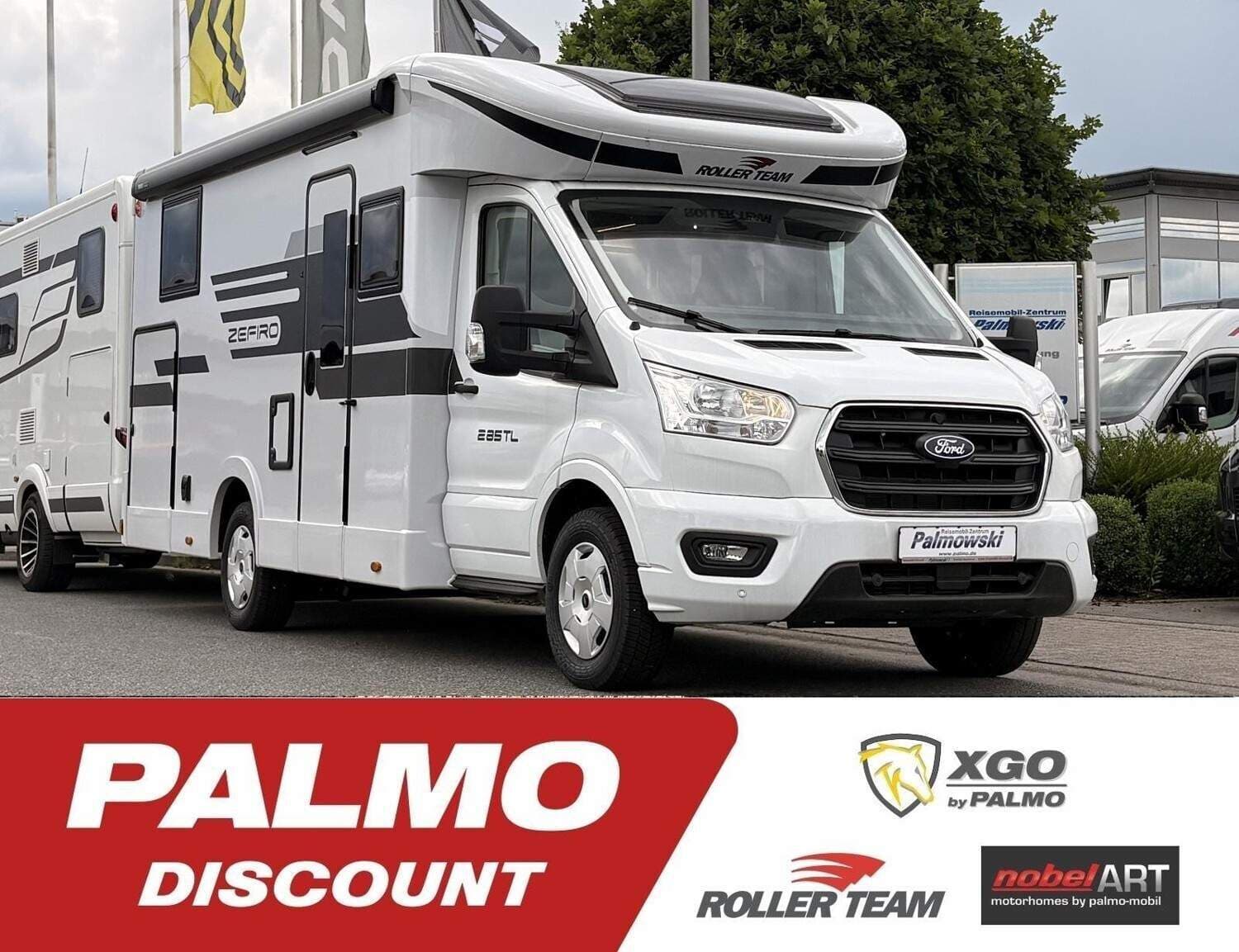 Wohnmobil Roller Team Zefiro 285 TL mit 5 Sitzen bei Reisemobil-Zentrum Palmowski GmbH Wohnmobil Ford Transit Roller Team 285 TL Zefiro mit 5 Sitzen und 5 Schlafplätzen