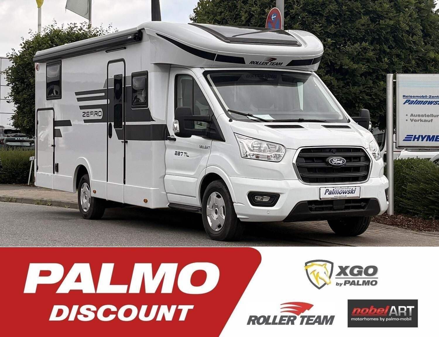 Wohnmobil Roller Team Zefiro 287 TL mit 4 Sitzen bei Reisemobil-Zentrum Palmowski GmbH Wohnmobil Ford Transit Roller Team 287 TL Zefiro mit 4 Sitzen und 4 Schlafplätzen