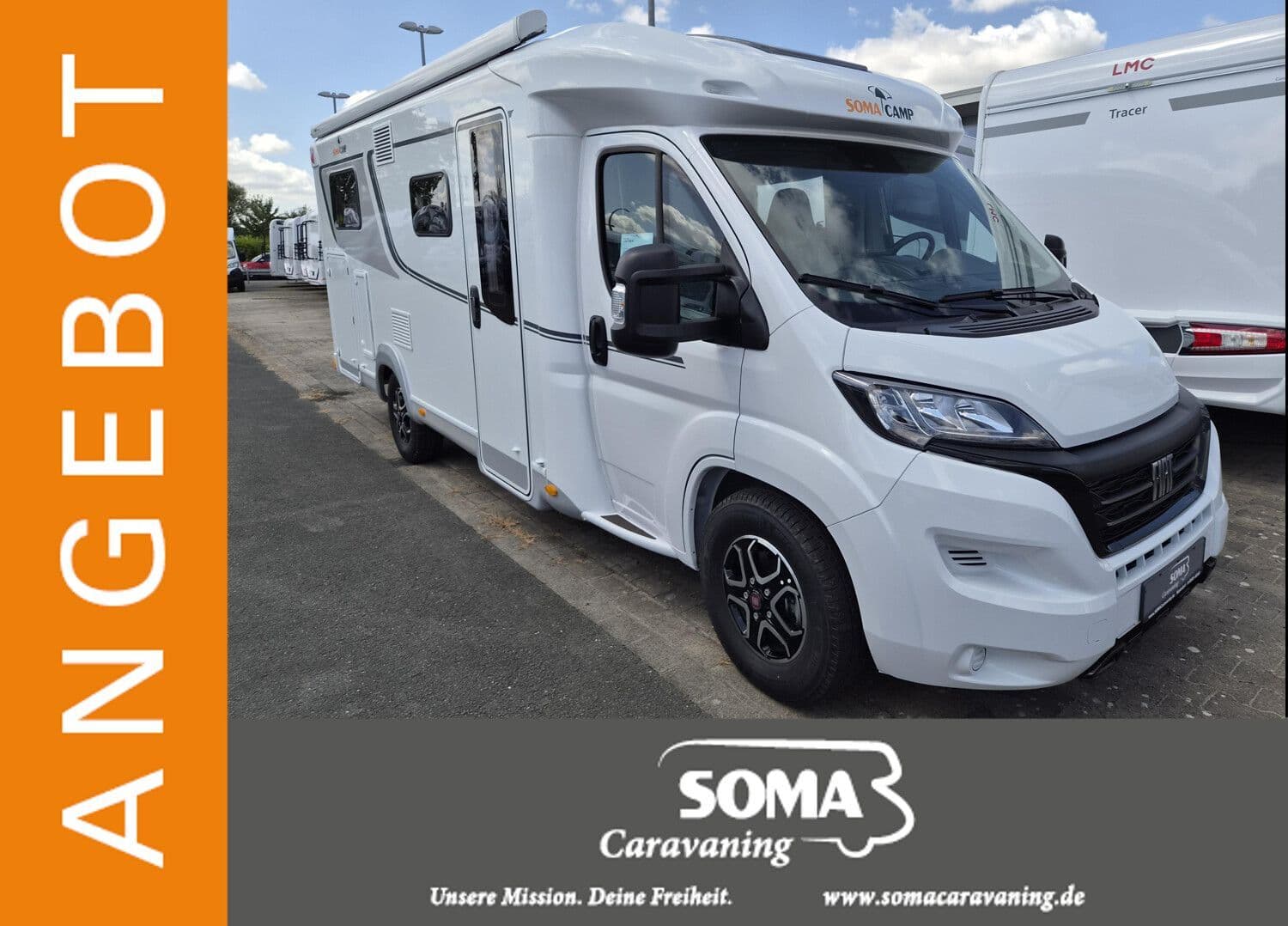 Wohnmobil Soma Camp L-Line T 650 EB mit 4 Sitzen bei SOMA Caravaning Center Warendorf GmbH Wohnmobil Fiat Ducato Soma Camp T 650 EB L-Line mit 4 Sitzen und 2 Schlafplätzen