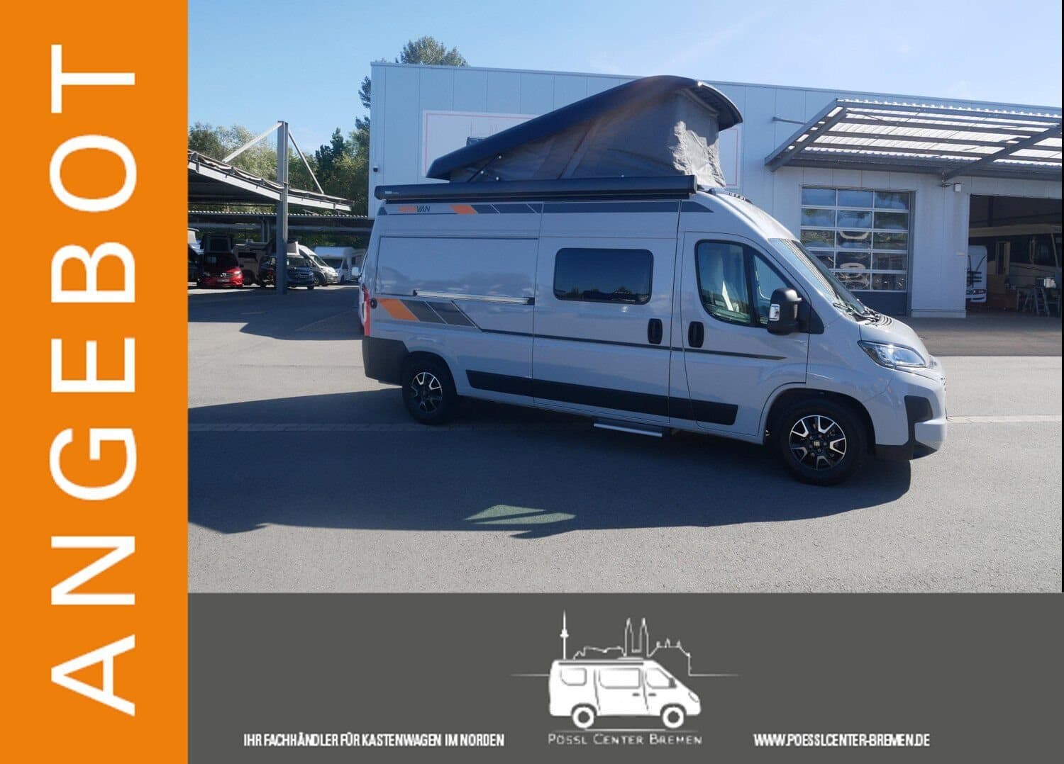 Wohnmobil Soma Camp Van 600 mit 4 Sitzen bei Pössl Center Bremen GmbH Wohnmobil Fiat Ducato Soma Camp 600 Van mit 4 Sitzen und 4 Schlafplätzen