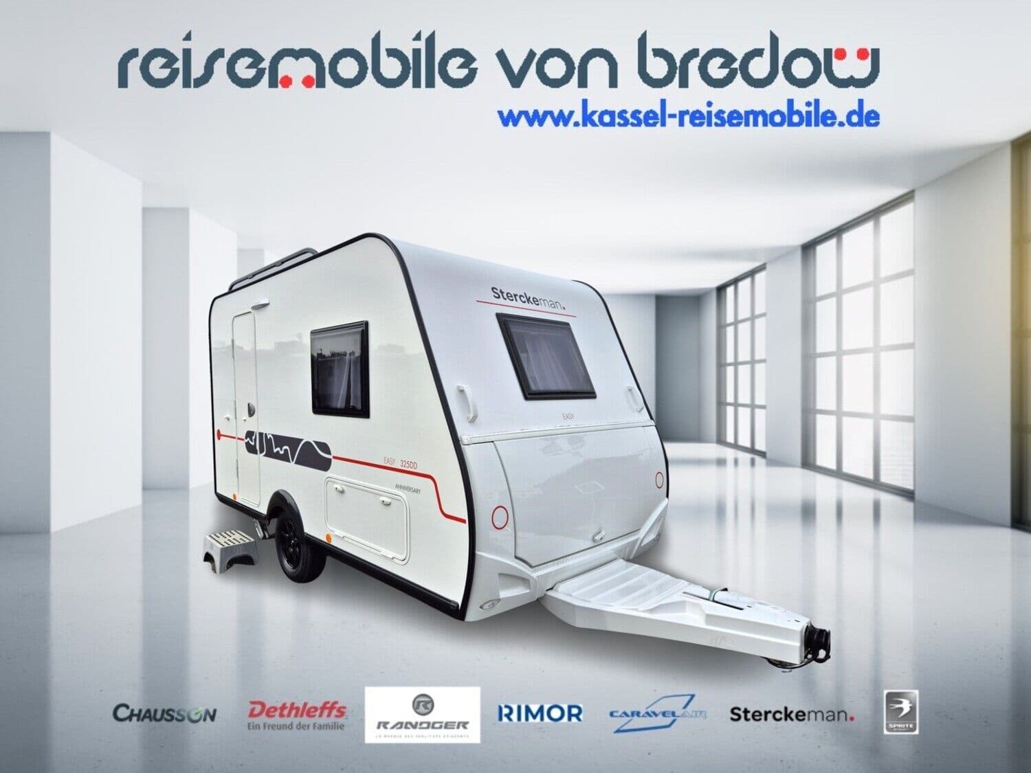 Wohnwagen Sterckeman Easy 325DD bei Reisemobile von Bredow Wohnwagen Sterckeman 325DD Easy mit 2 Schlafplätzen