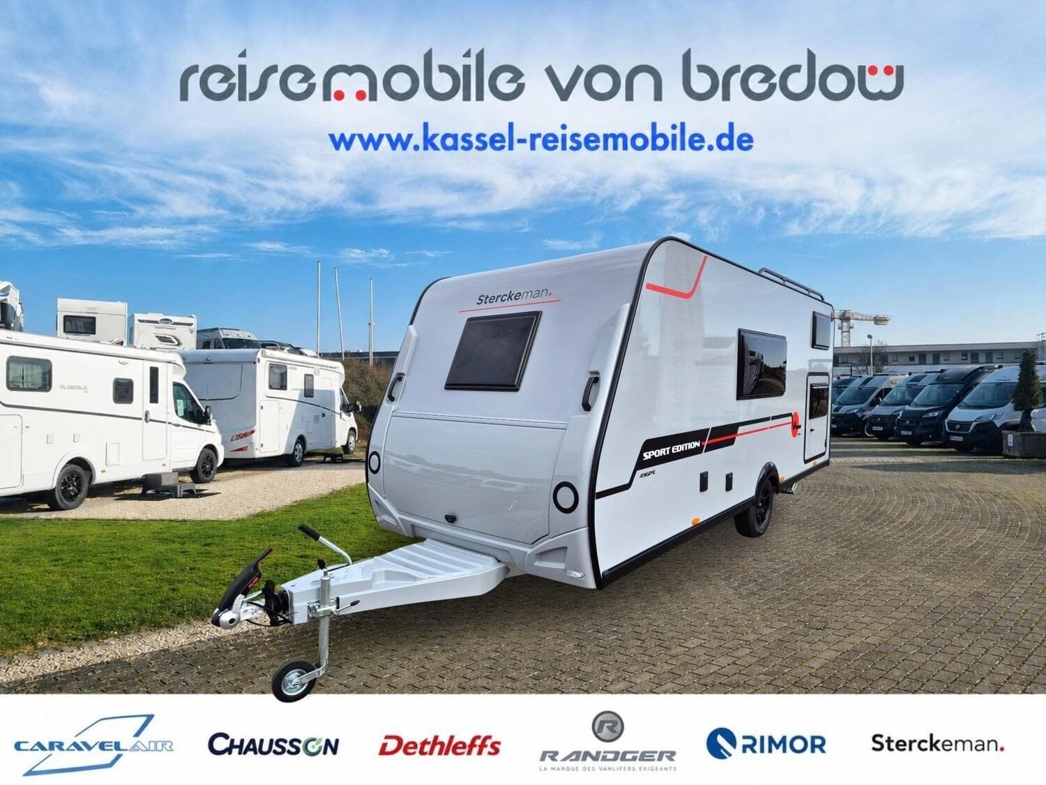 Wohnwagen Sterckeman Sport Edition 496PE bei Reisemobile von Bredow Wohnwagen Sterckeman 496PE Sport Edition mit 2 Schlafplätzen