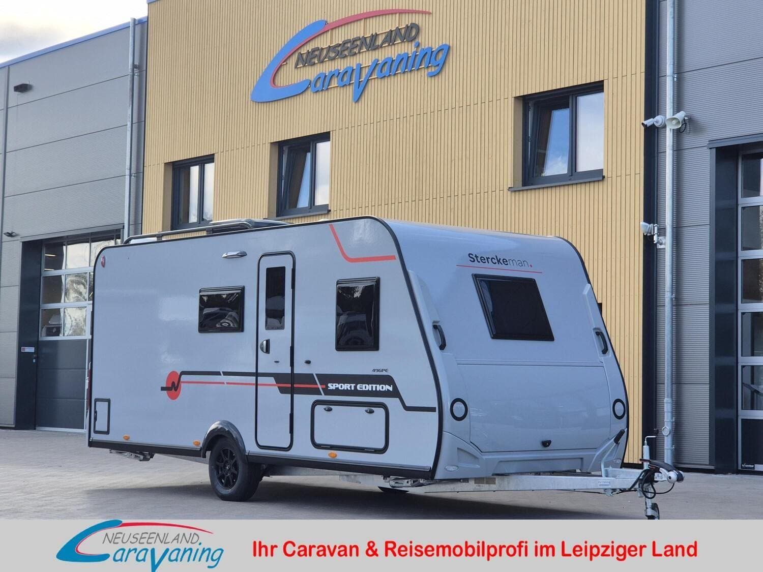 Wohnwagen Sterckeman Sport Edition 496PE bei Neuseenland Caravaning Wohnwagen Sterckeman 496PE Sport Edition mit 2 Schlafplätzen
