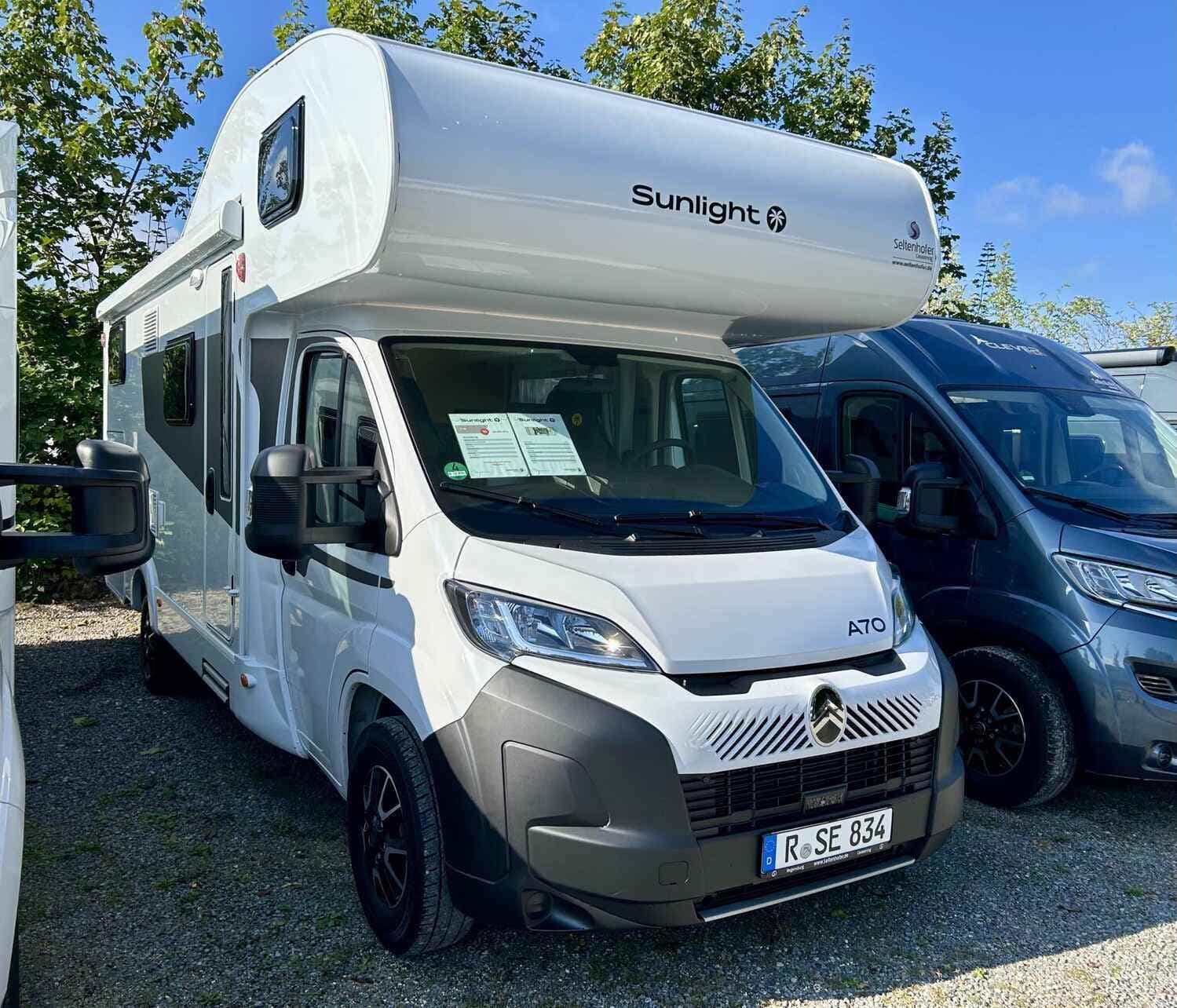 Wohnmobil Sunlight A 70 mit 5 Sitzen bei Seltenhofer Caravaning GmbH Wohnmobil Citroen Jumper Sunlight 70 A mit 5 Sitzen und 6 Schlafplätzen