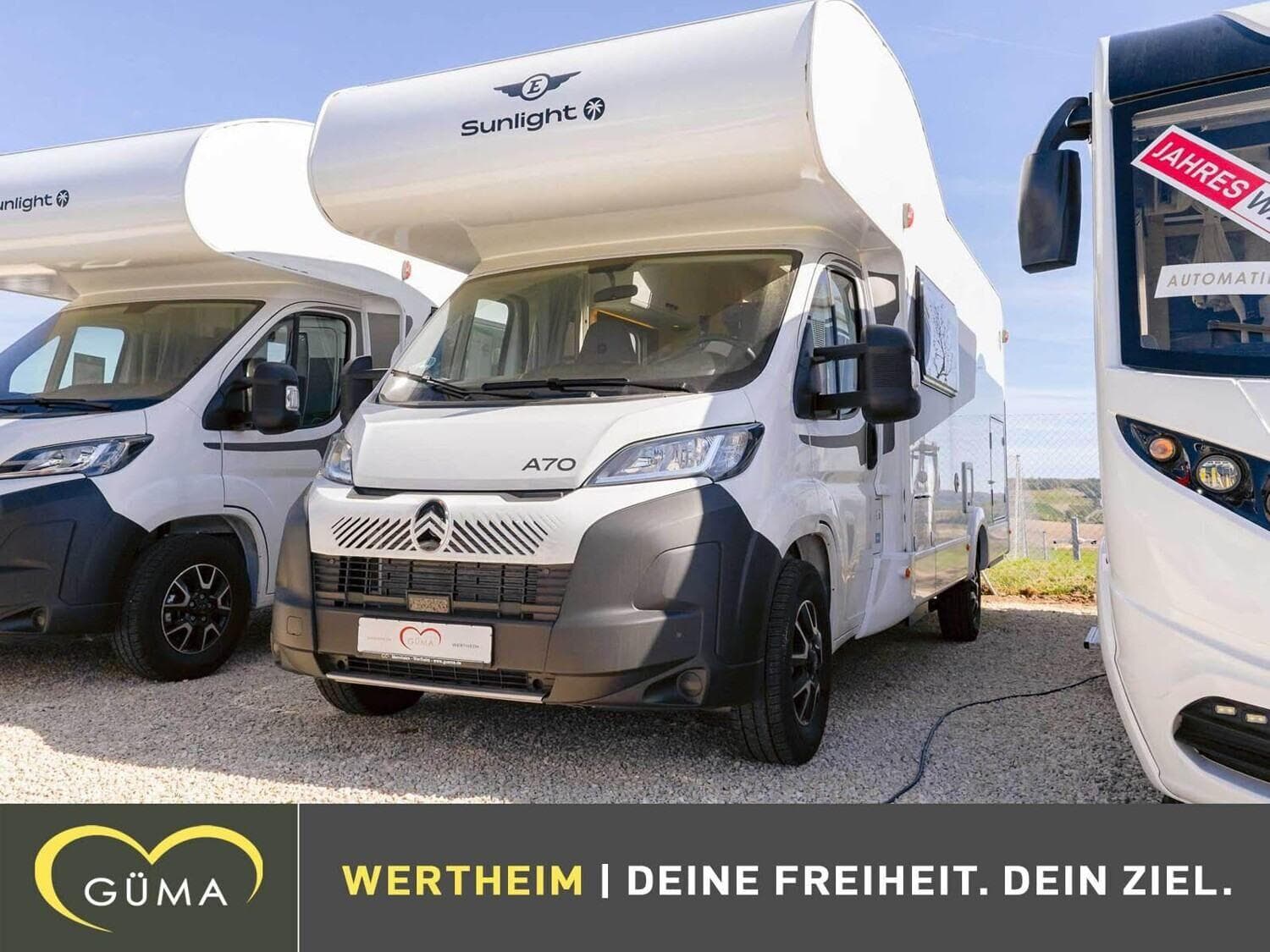 Wohnmobil Sunlight A 70 mit 6 Sitzen bei GÜMA Caravan-Motorcaravan GmbH & Co. KG Wohnmobil Citroen Jumper Sunlight 70 A mit 6 Sitzen und 6 Schlafplätzen