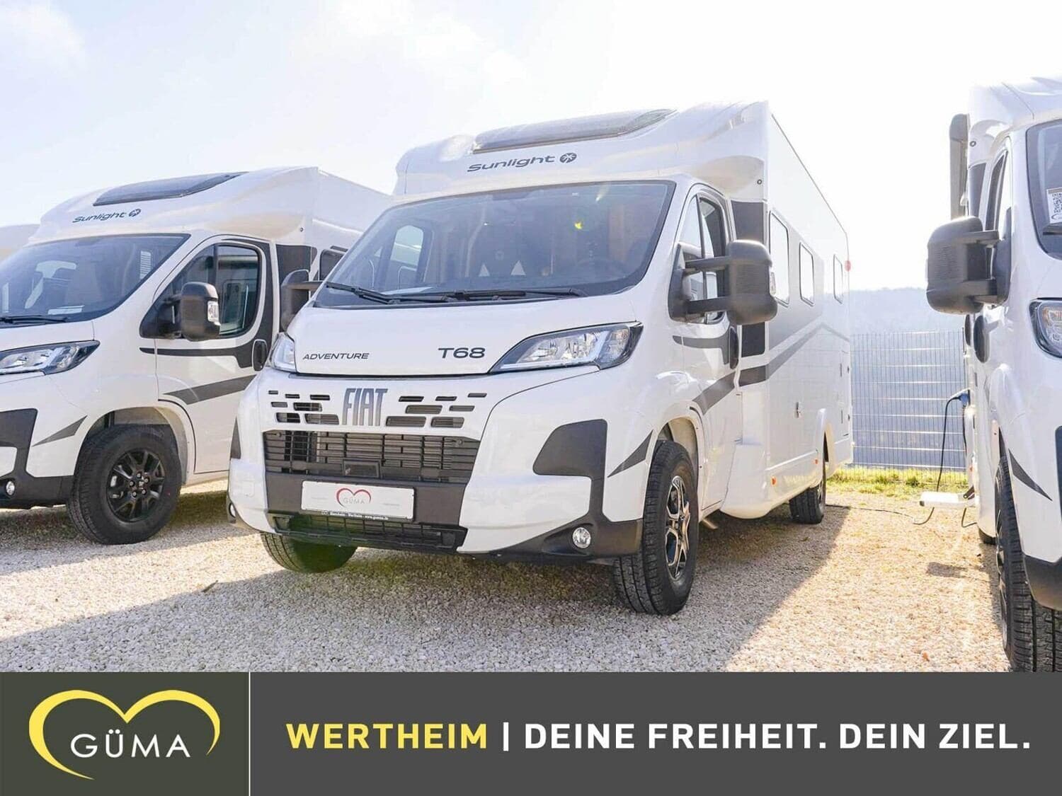 Wohnmobil Sunlight Adventure T 68 mit 3 Sitzen bei GÜMA Caravan-Motorcaravan GmbH & Co. KG Wohnmobil Fiat Ducato Sunlight 68 Adventure T mit 3 Sitzen und 4 Schlafplätzen
