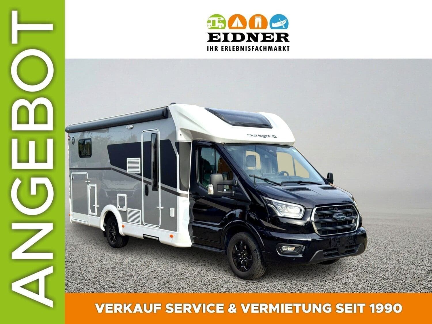 Wohnmobil Sunlight Adventure T Ford 680 mit 4 Sitzen bei Eidner & Stangl GmbH & Co. KG Wohnmobil Ford Transit Sunlight 680 Adventure T Ford mit 4 Sitzen und 4 Schlafplätzen