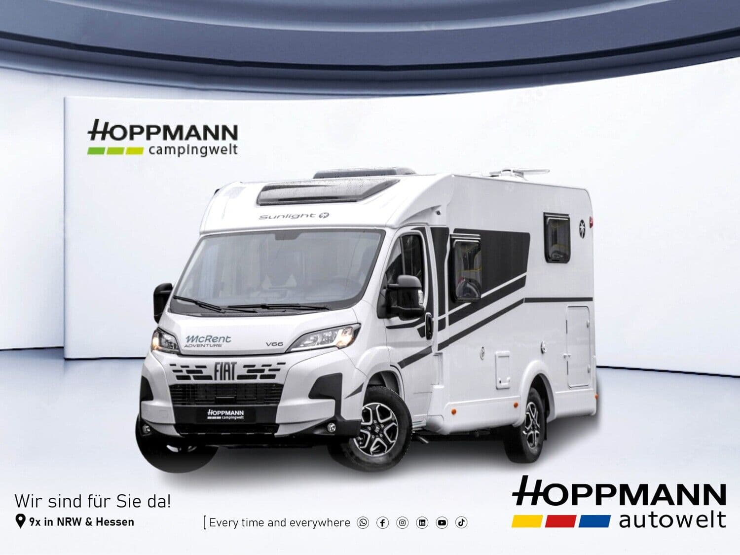 Wohnmobil Sunlight Adventure V 66 mit 4 Sitzen bei Hoppmann Autohaus GmbH Wohnmobil Fiat Ducato Sunlight 66 Adventure V mit 4 Sitzen und 2 Schlafplätzen