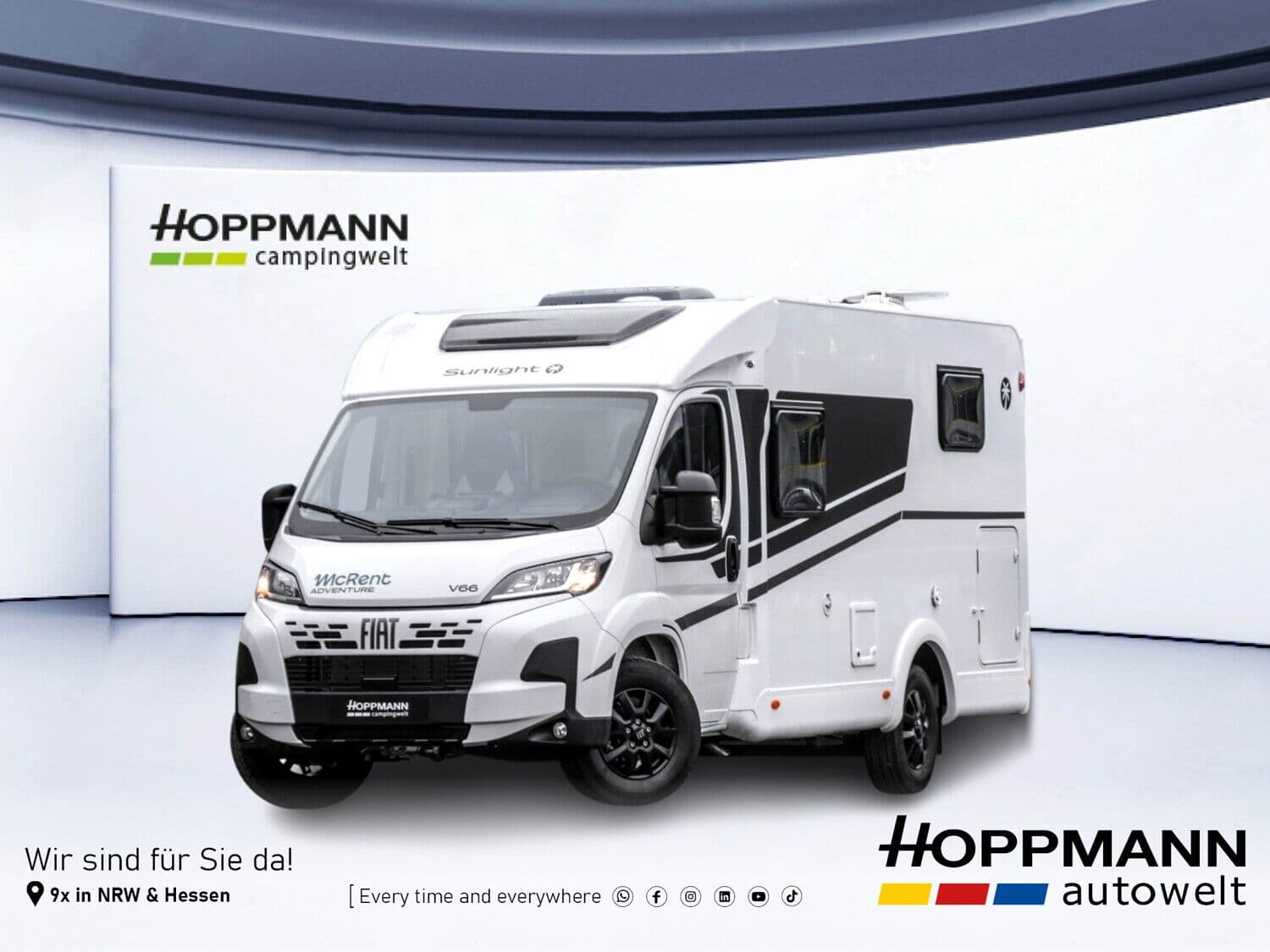 Wohnmobil Sunlight Adventure V 66 mit 4 Sitzen bei Hoppmann Autohaus GmbH Wohnmobil Fiat Ducato Sunlight 66 Adventure V mit 4 Sitzen und 2 Schlafplätzen