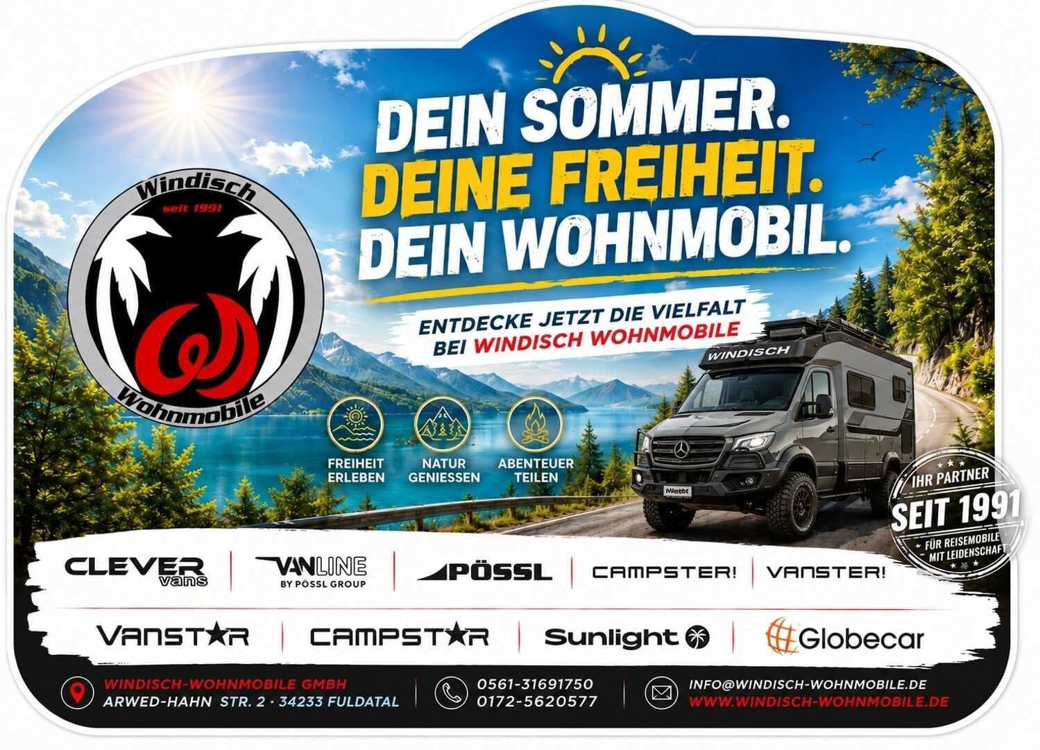 Wohnmobil Sunlight Cliff X 600 mit 4 Sitzen bei Windisch Wohnmobile GmbH Wohnmobil Fiat Ducato Sunlight 600 Cliff X mit 4 Sitzen und 2 Schlafplätzen