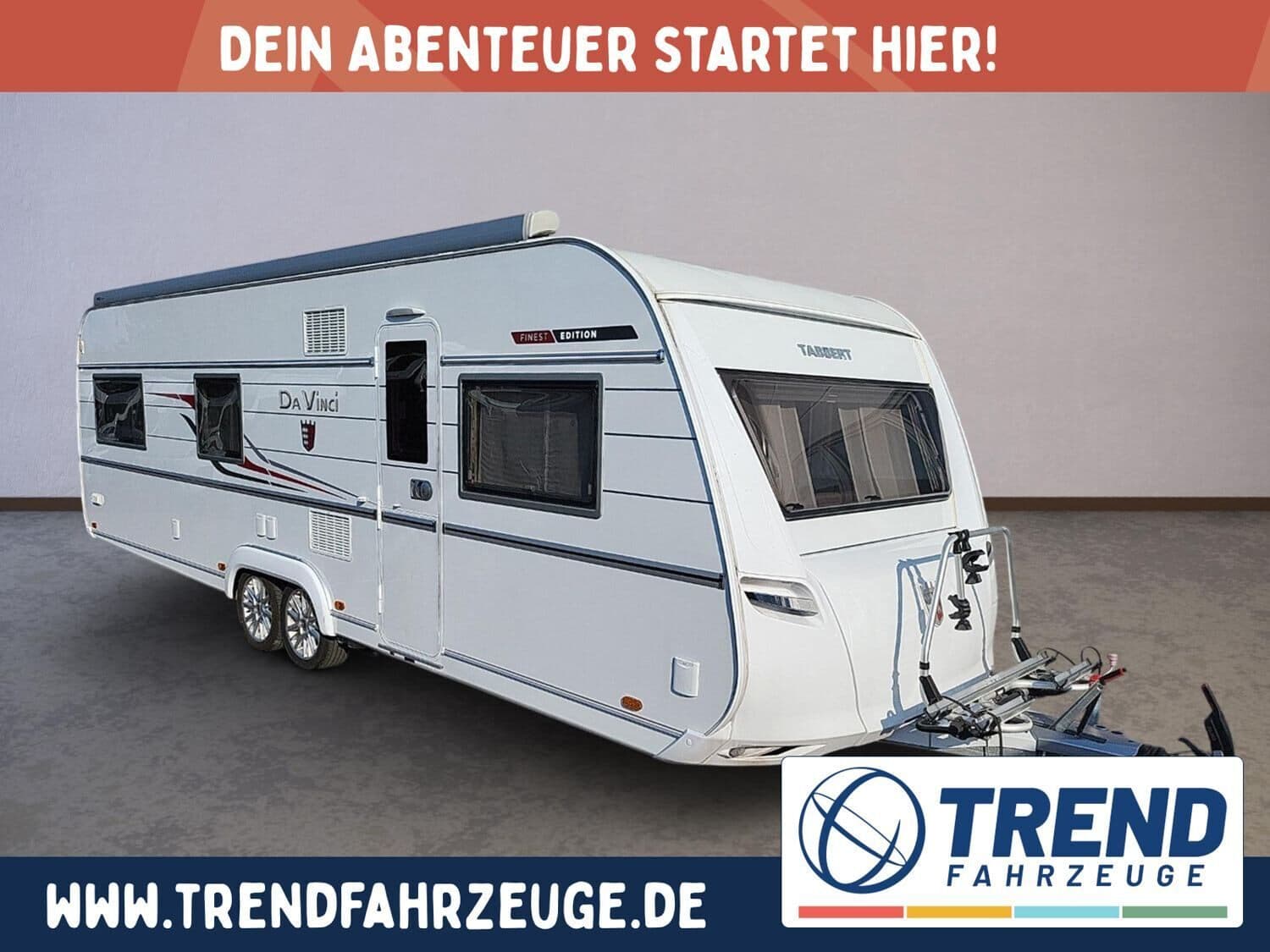 Wohnwagen Tabbert Da Vinci 700 KD 2.7 bei Trend-Fahrzeuge.de GmbH Wohnwagen Tabbert 700 KD 2.7 Da Vinci mit 2 Schlafplätzen