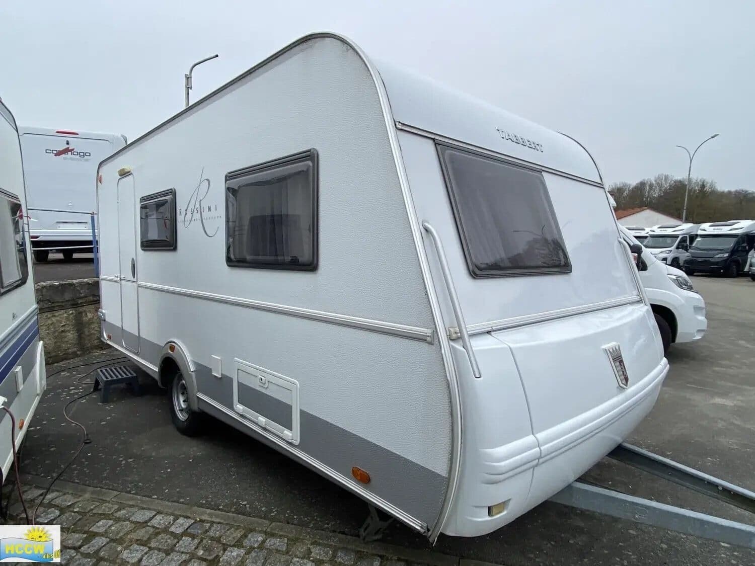 Wohnwagen Tabbert Rossini 450 HTD bei Hobby Caravan Center Wusterhausen Wohnwagen Tabbert 450 HTD Rossini mit 2 Schlafplätzen