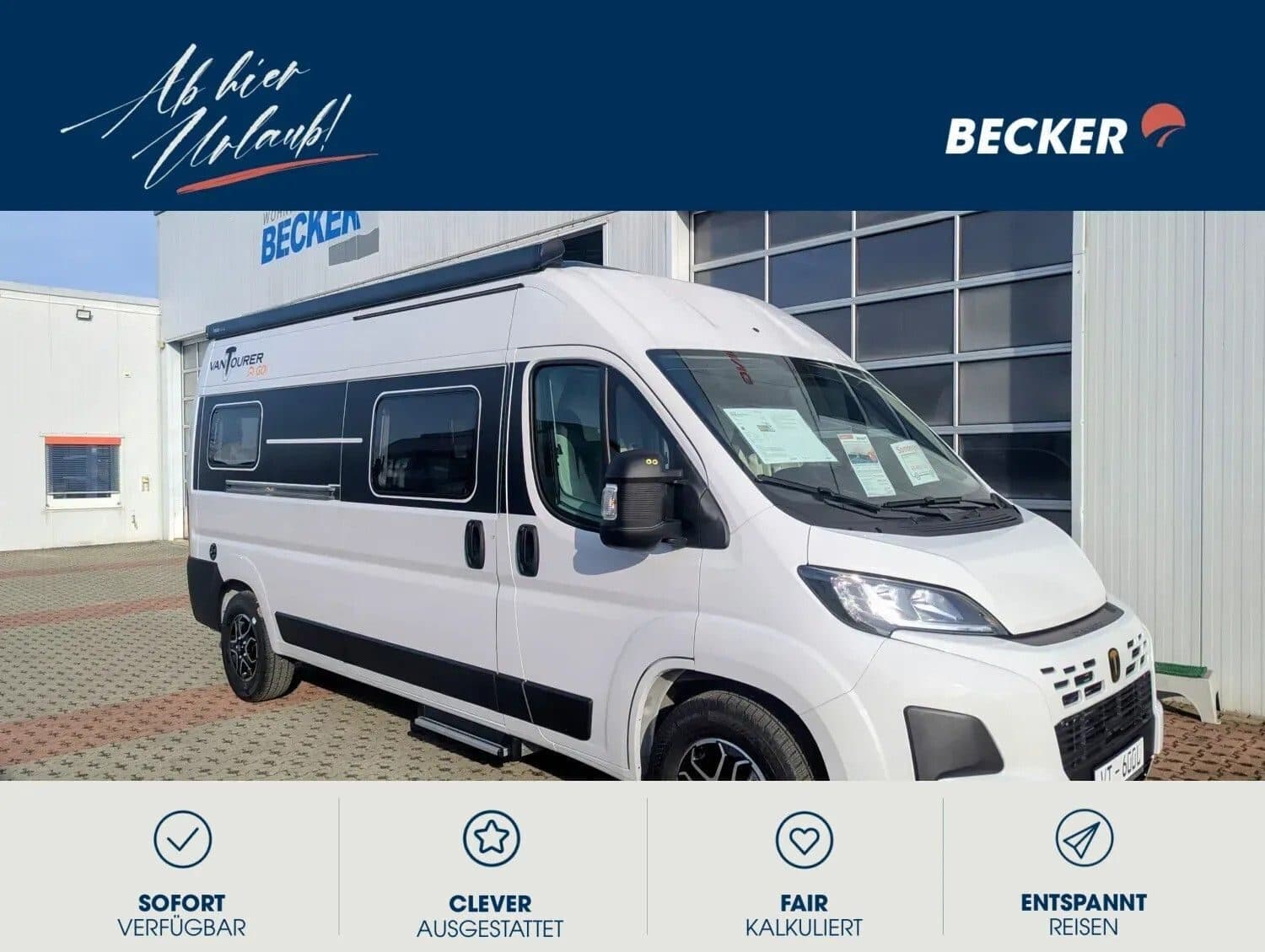 Wohnmobil VANTourer 600 D GO! mit 4 Sitzen bei Wohnwagen Becker GmbH & Co. KG Wohnmobil Fiat Ducato VANTourer GO! 600 D mit 4 Sitzen und 2 Schlafplätzen