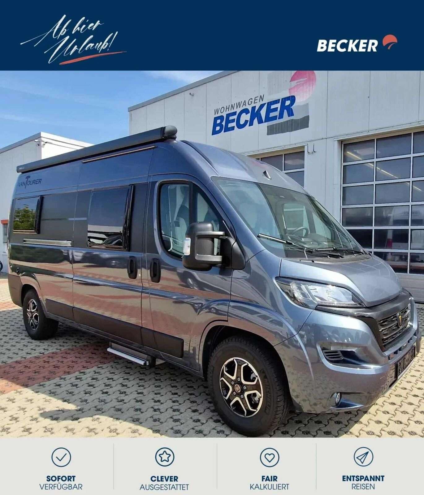 Wohnmobil VANTourer 600 L - mit 4 Sitzen bei Wohnwagen Becker GmbH & Co. KG Wohnmobil Fiat Ducato VANTourer - 600 L mit 4 Sitzen und 2 Schlafplätzen