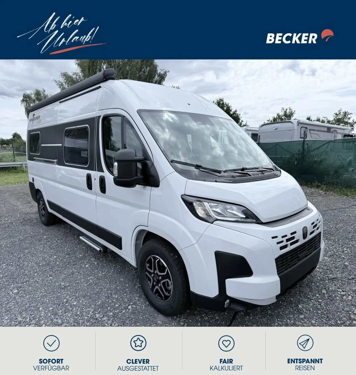 Wohnmobil VANTourer 600 L GO! mit 4 Sitzen bei Wohnwagen Becker GmbH & Co. KG Wohnmobil Fiat Ducato VANTourer GO! 600 L mit 4 Sitzen und 2 Schlafplätzen
