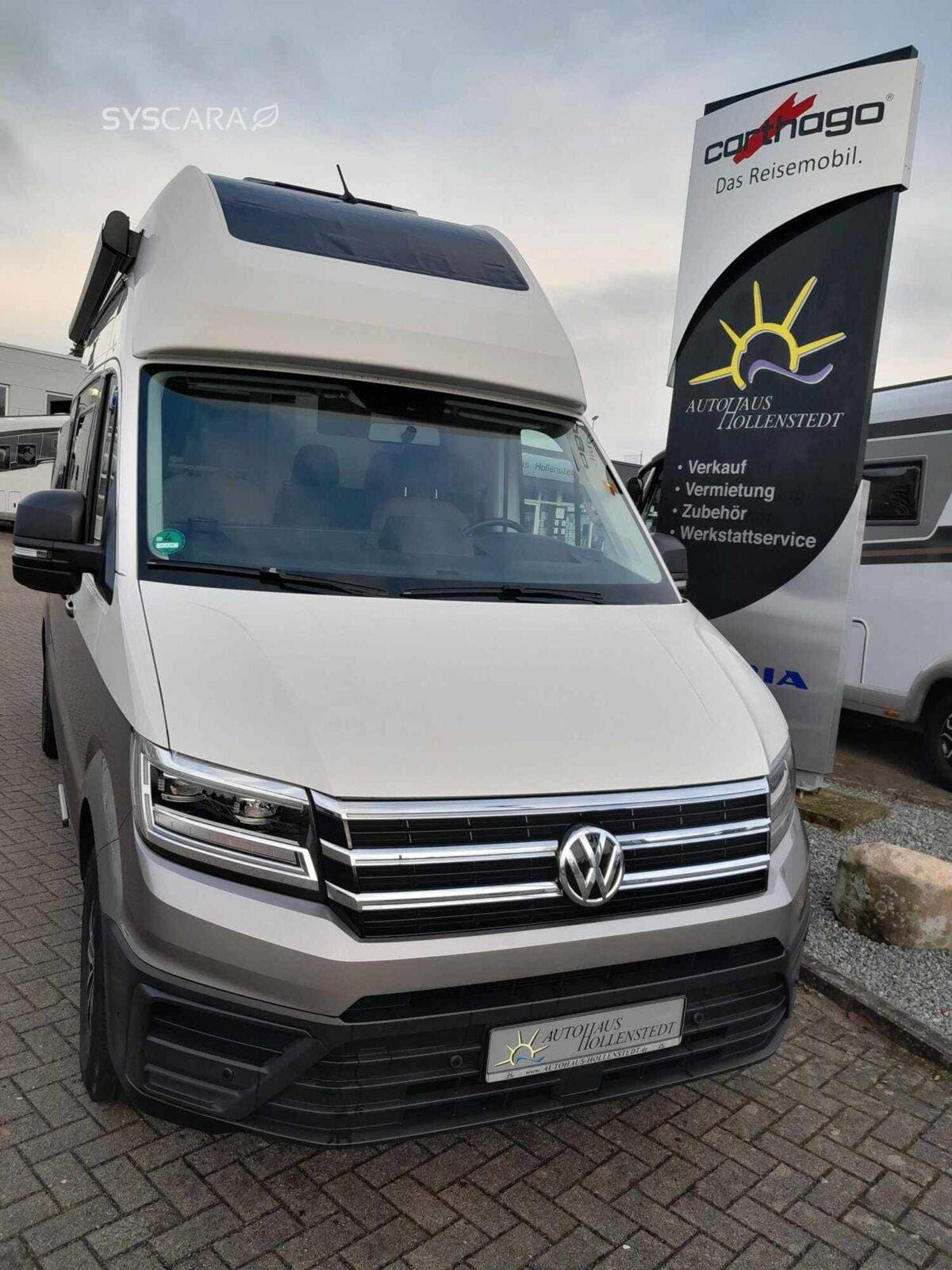 Wohnmobil Volkswagen Grand California 600 mit 4 Sitzen bei Autohaus Hollenstedt GmbH Wohnmobil VW Crafter Volkswagen 600 Grand California mit 4 Sitzen und 2 Schlafplätzen