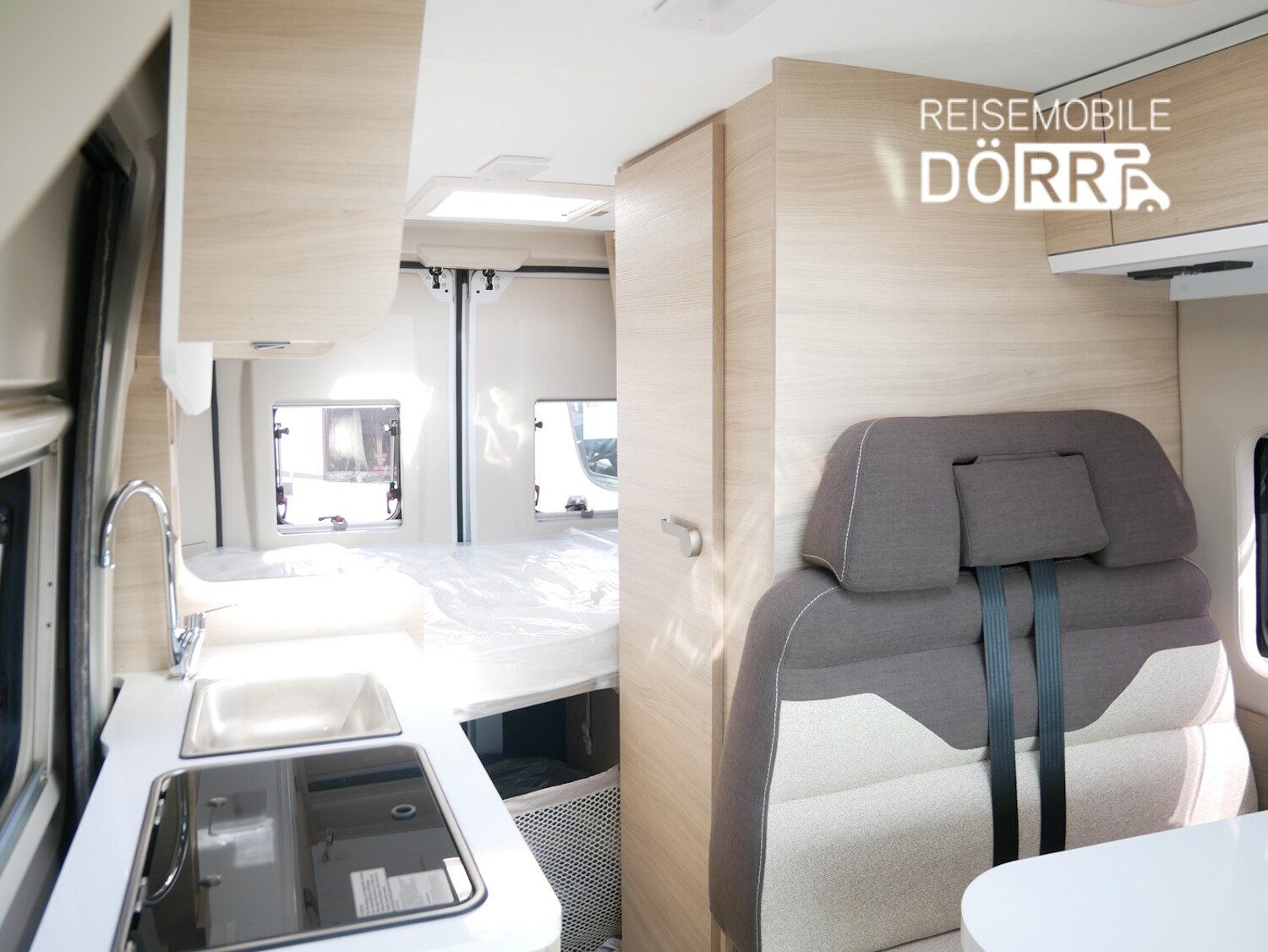 Adria [Twin Fahrzeugreihe] (ab 2019) Sitzbezug [2er-Rückbank] Grey